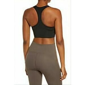 New SPANX 50219R Black Longline  Impact Sports Bra Size S